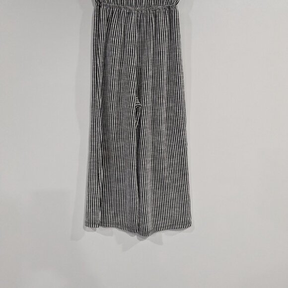 Jenna & Jessie Striped Jumpsuit Romper Black White Size 7 - Picture 5 of 5